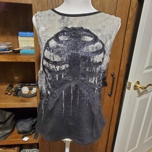 Sparkly cutaway shirt